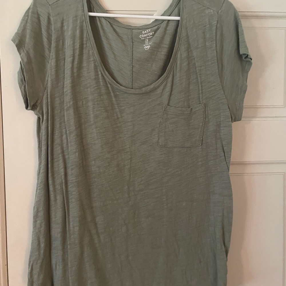 Gap Easy Comfort Green Pocket Tee